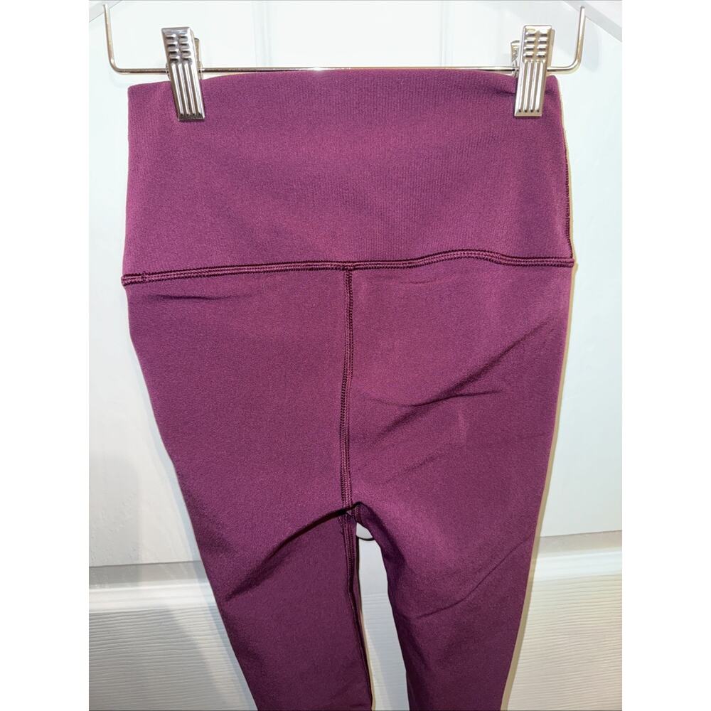 ATHLETA Warp Knit 7/8 Tight Yoga Pant Womens Size XXS Velvet‎ Plum Purple - Picture 4 of 9